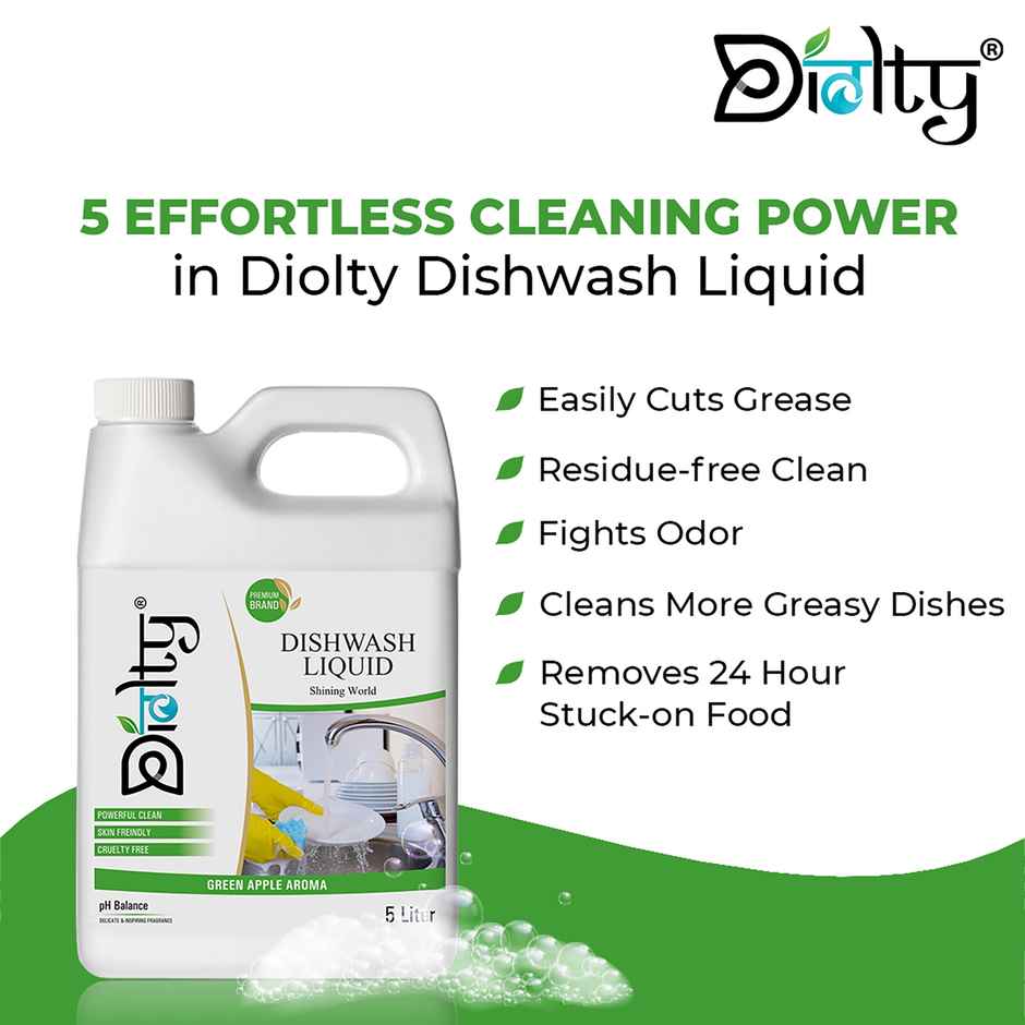 Diolty Green Apple Dishwash Liquid Gel
