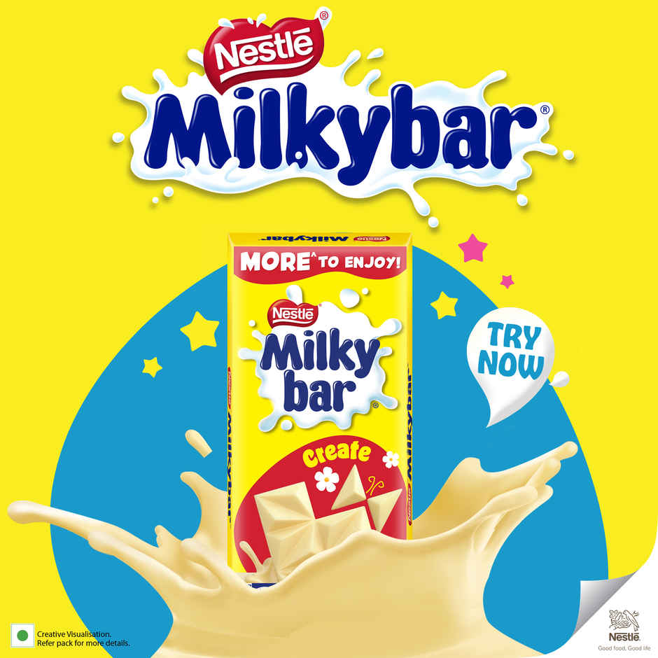 Nestle Milkybar Tablet Made With Milk Yummy & Creamy Treat Combo 