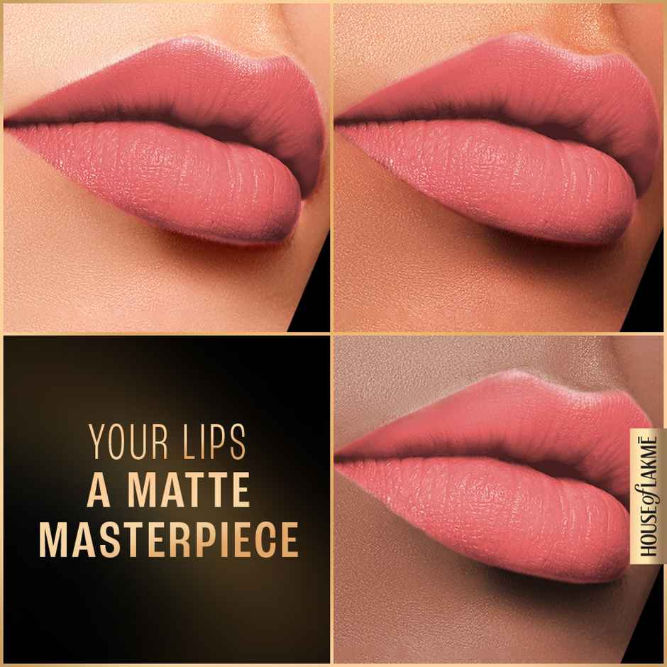 Lakme Forever Matte Liquid Lip, 16hr Lipstick, Lightweight & transferproof - Pink Vintage