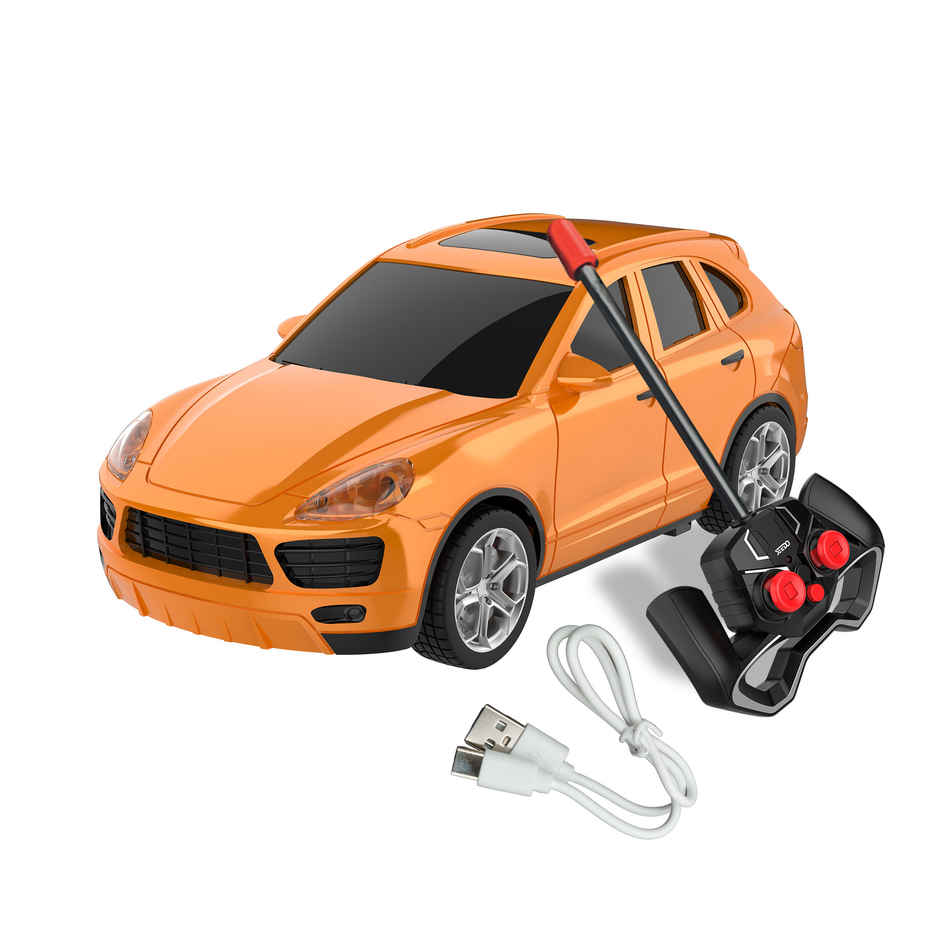 SEEDO Remote Control Car 1:24, 27 MHz, Type-C Rechargeable, Fast Speed Spectre Car | Orange