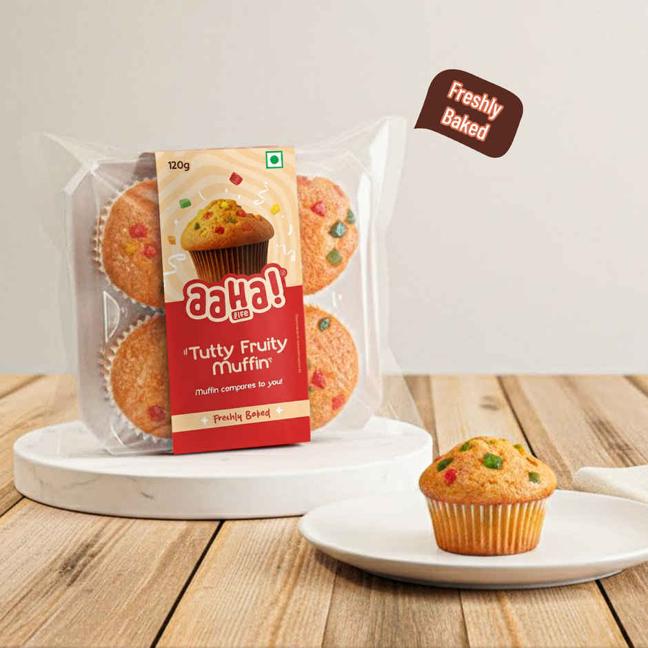 Aaha Life Fresh Tutty Fruity Muffin | Eggless