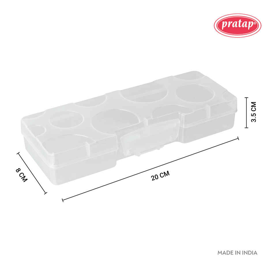 PRATAP Bubble Pencil Box Clear