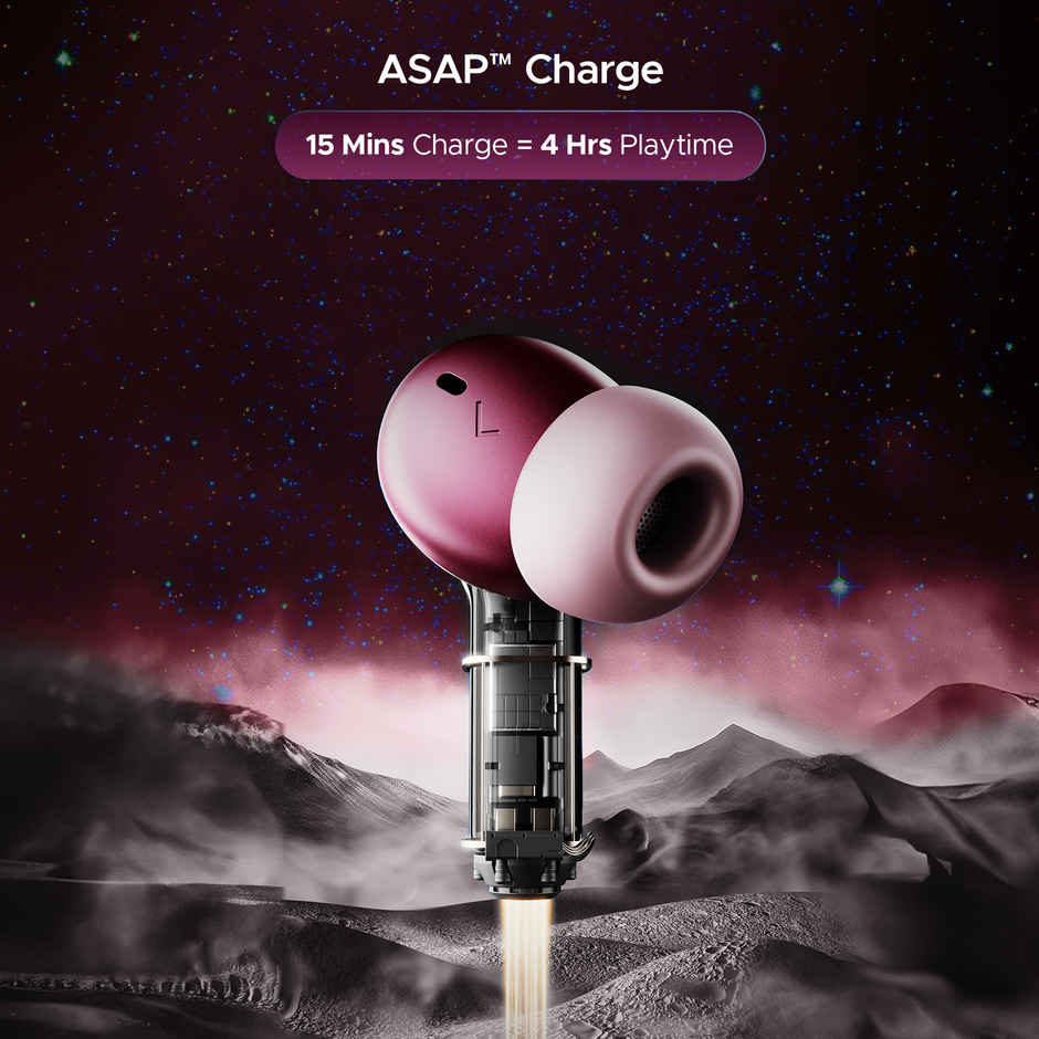 boAt Nirvana Space With 360 Spatial Audio, Anc(~32Db), 100Hrs Playback, Asap Charge