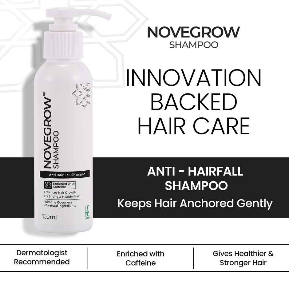 NOVEGROW Anti Hairfall Shampoo With Caffeine and Biotin
