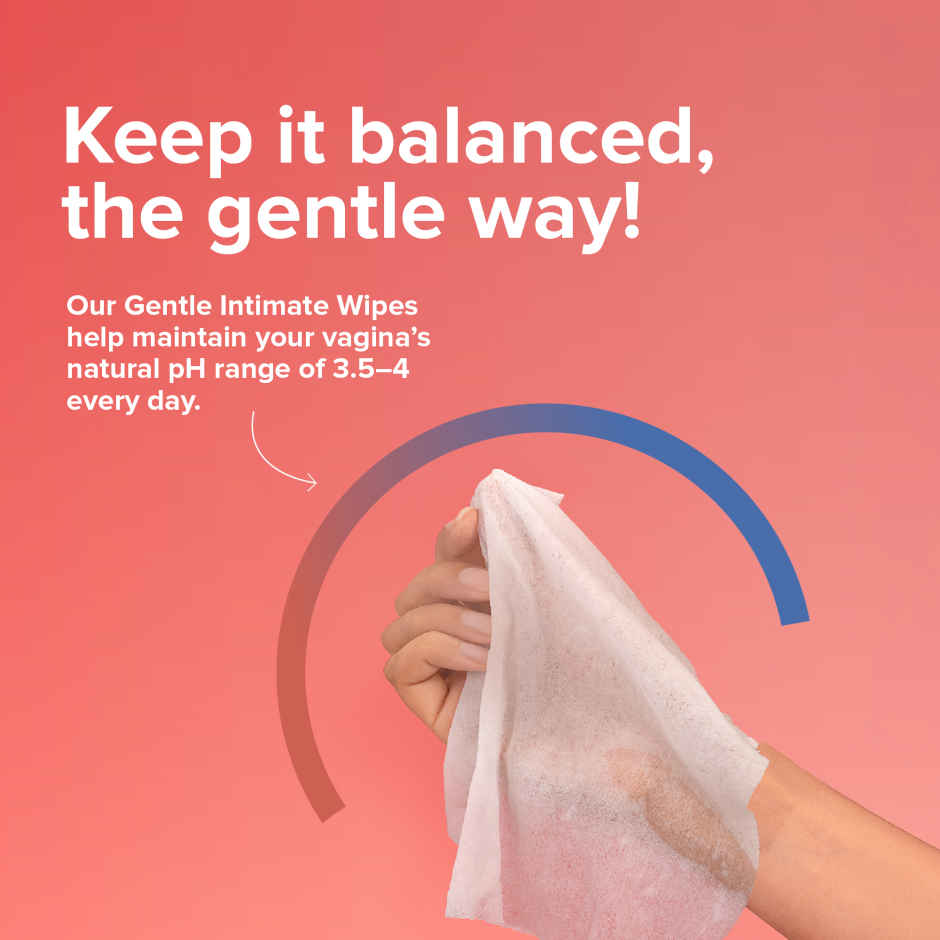 Nua Intimate Wipes for Gentle, pH-Balanced Cleansing | 20 Pulls Per Pack