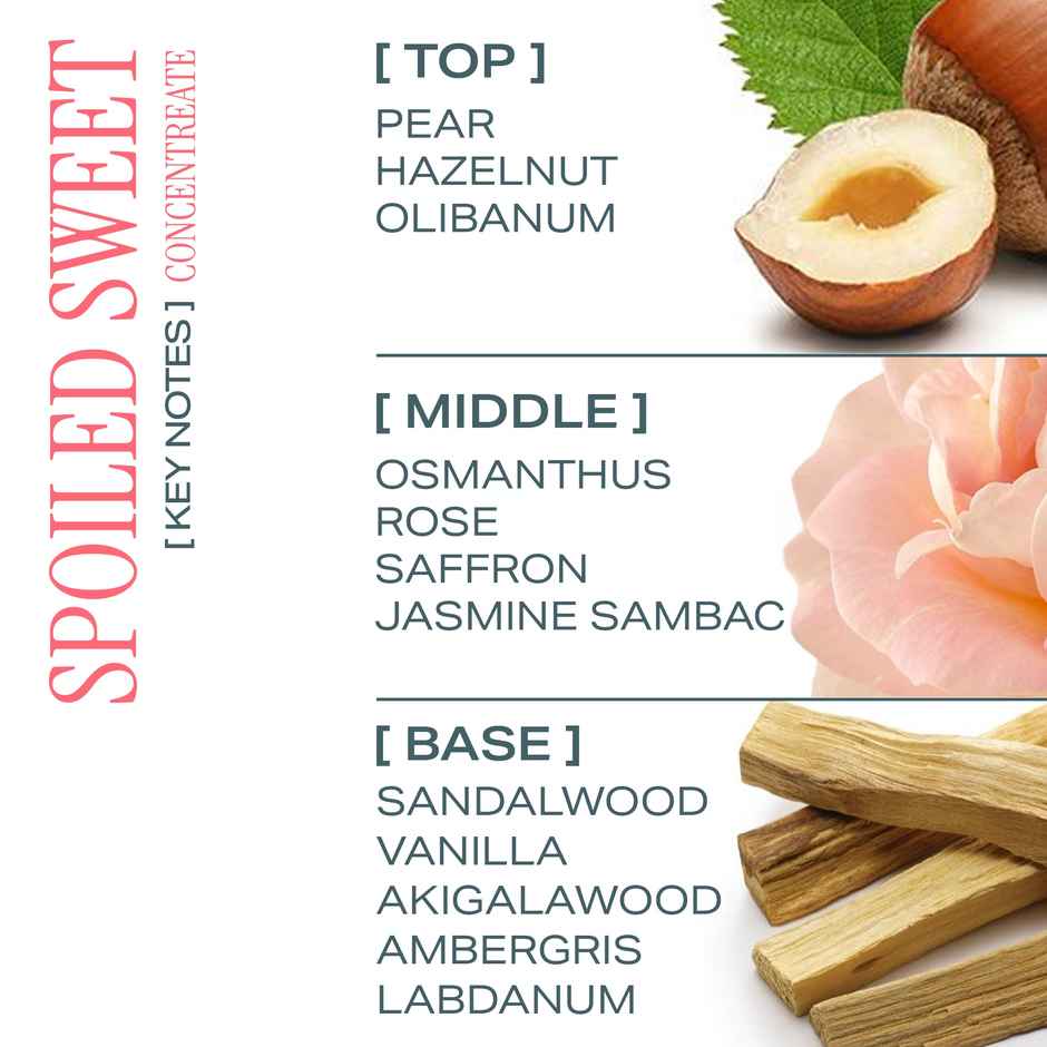 HIRA Spoiled Sweet Eau De Perfume Mini for Women with Pear, Hazelnut & Vanilla Notes