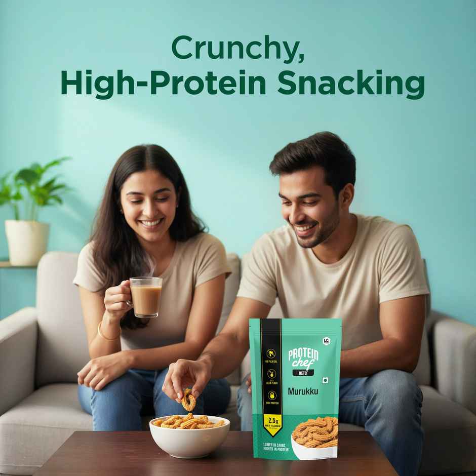 Lo Foods Keto Murukku |No Palm Oil Chakli, Low Carb Diet Healthy Snacks