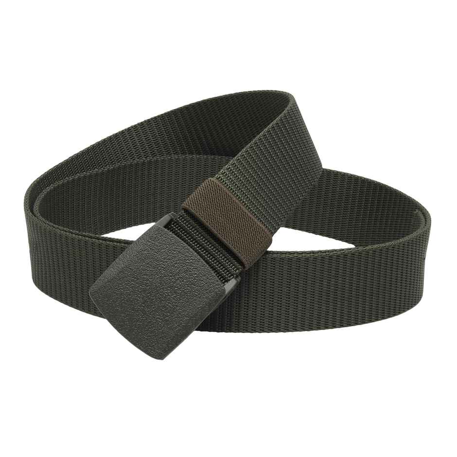 Zoro Men's Nylon Belt | Black and Green - Free Size