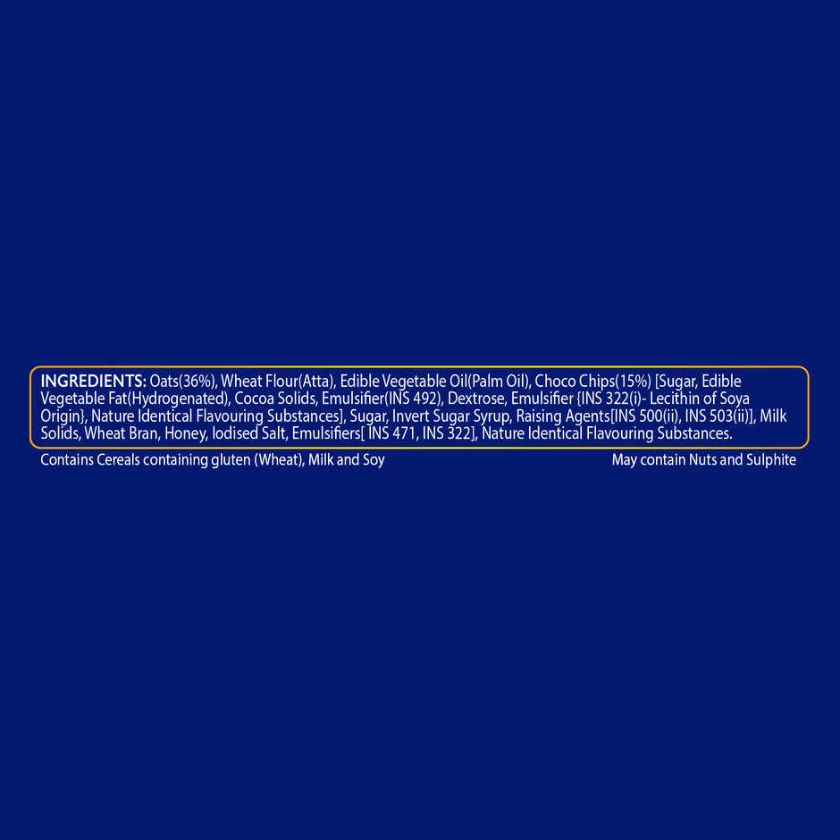 McVitie's Hobnobs Oats Chocochip Cookies | 0% maida & 36% Oats