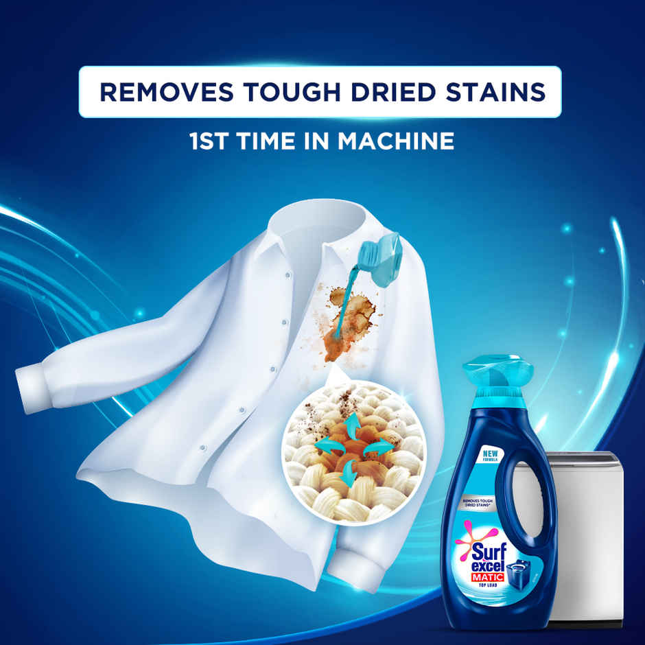 Surf Excel Matic Top Load Detergent Liquid | Pouch Combo