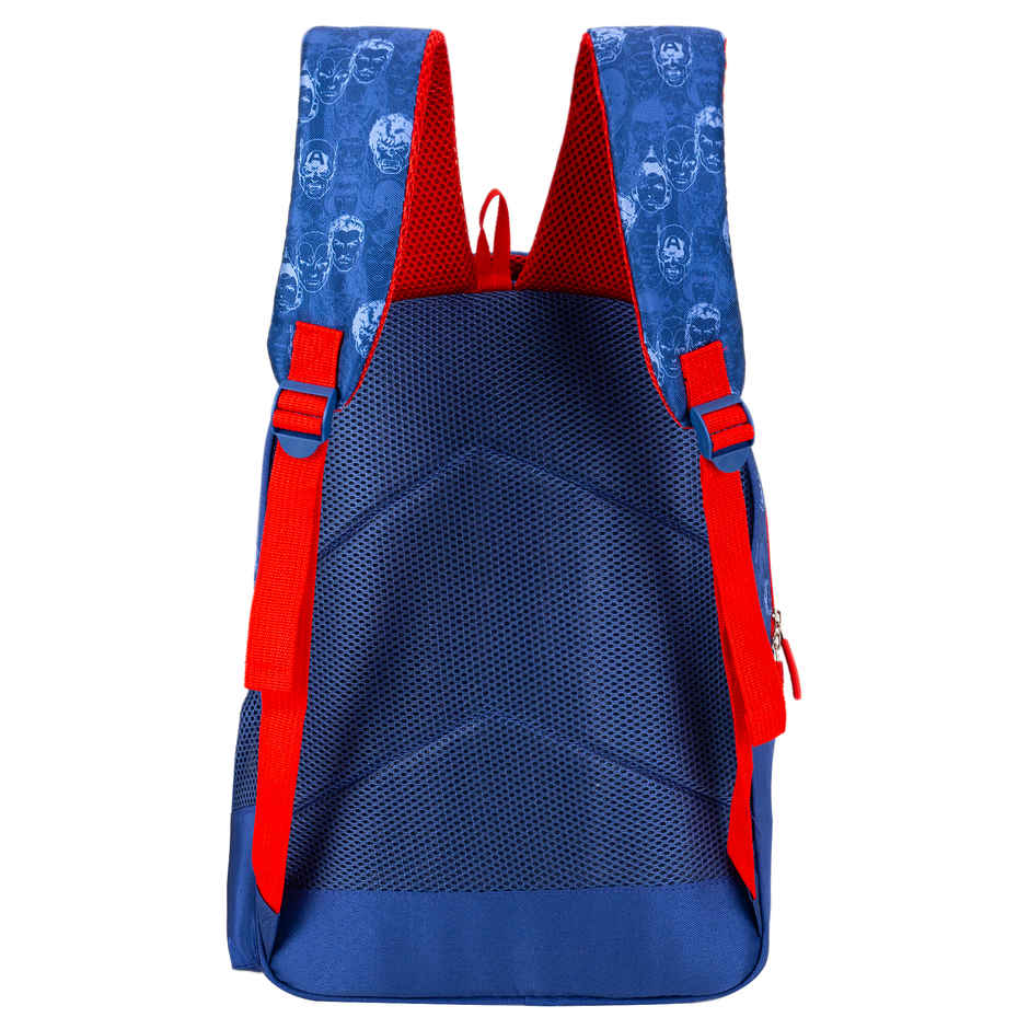 Striders Marvel Avengers School Bag for Boys Blue 16 Inch Kids Backpack with Padded Straps