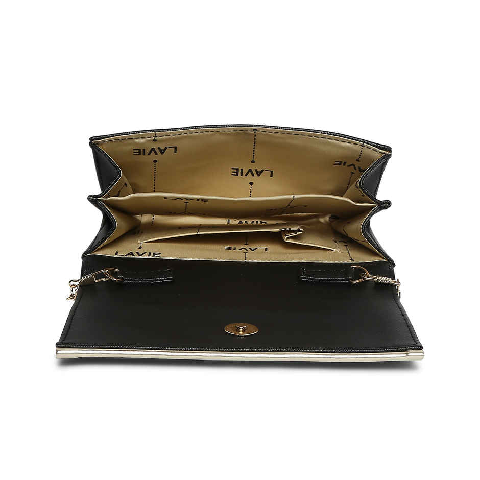Lavie Women's Ava Foldover Clutch | Ladies Purse | Black