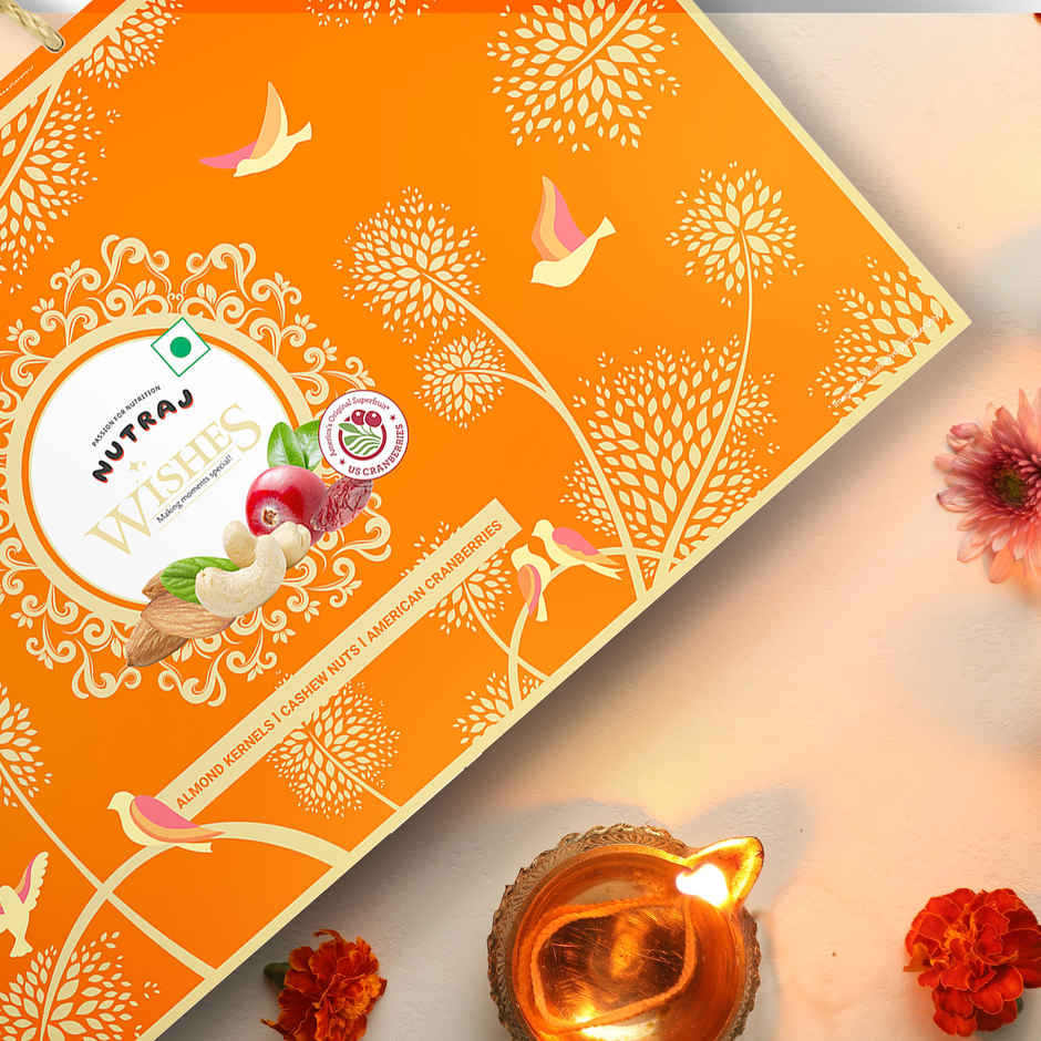 Nutraj Wishes Birds of bliss Gift Box | Almond, Cashew, Cranberry