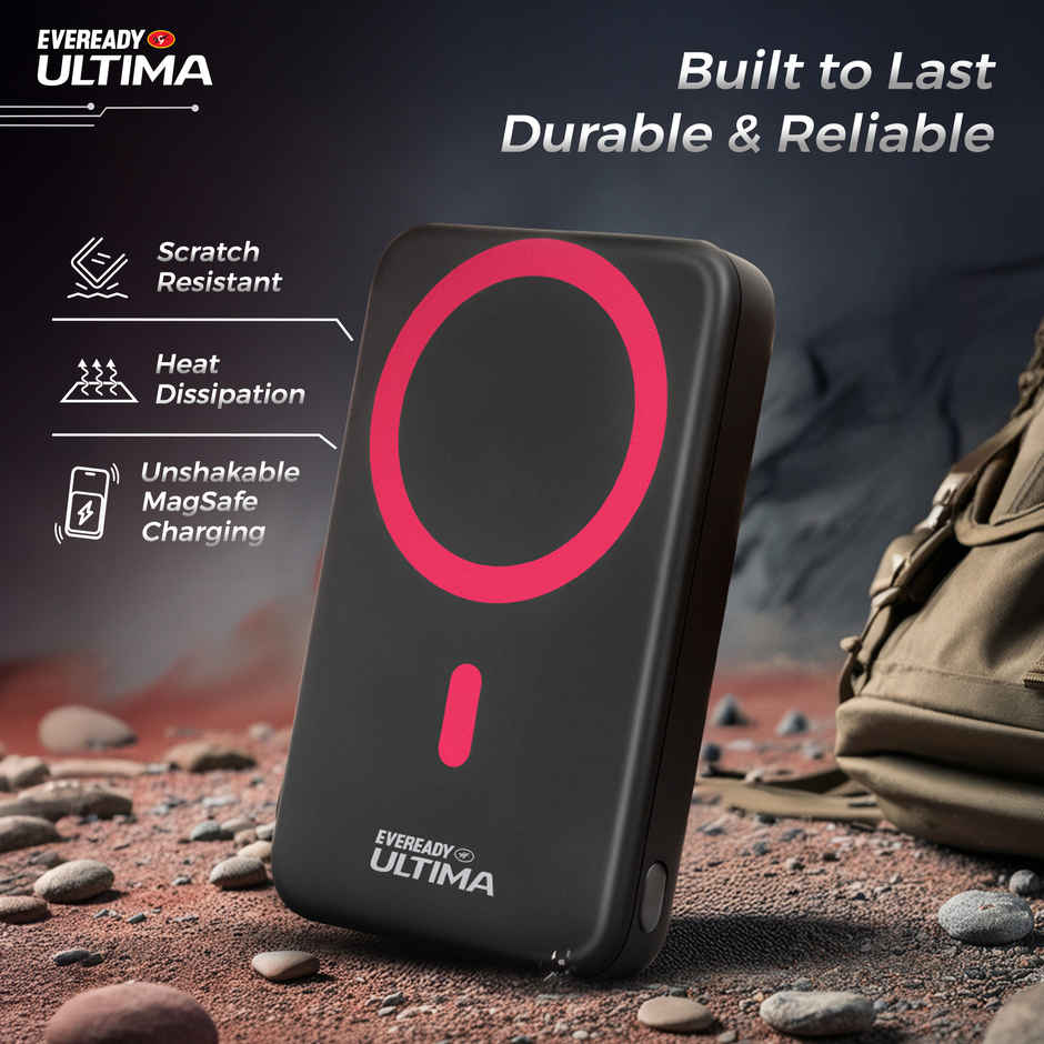 Eveready Ultima 10000 mAh Regular | Power Bank Compatible With Magsafe and Digital Display - PB31