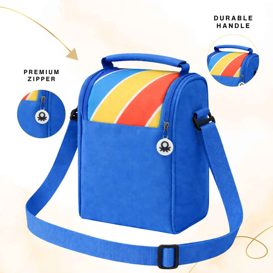 United Colors of Benetton Lunch Bag | Digital Print | Blue