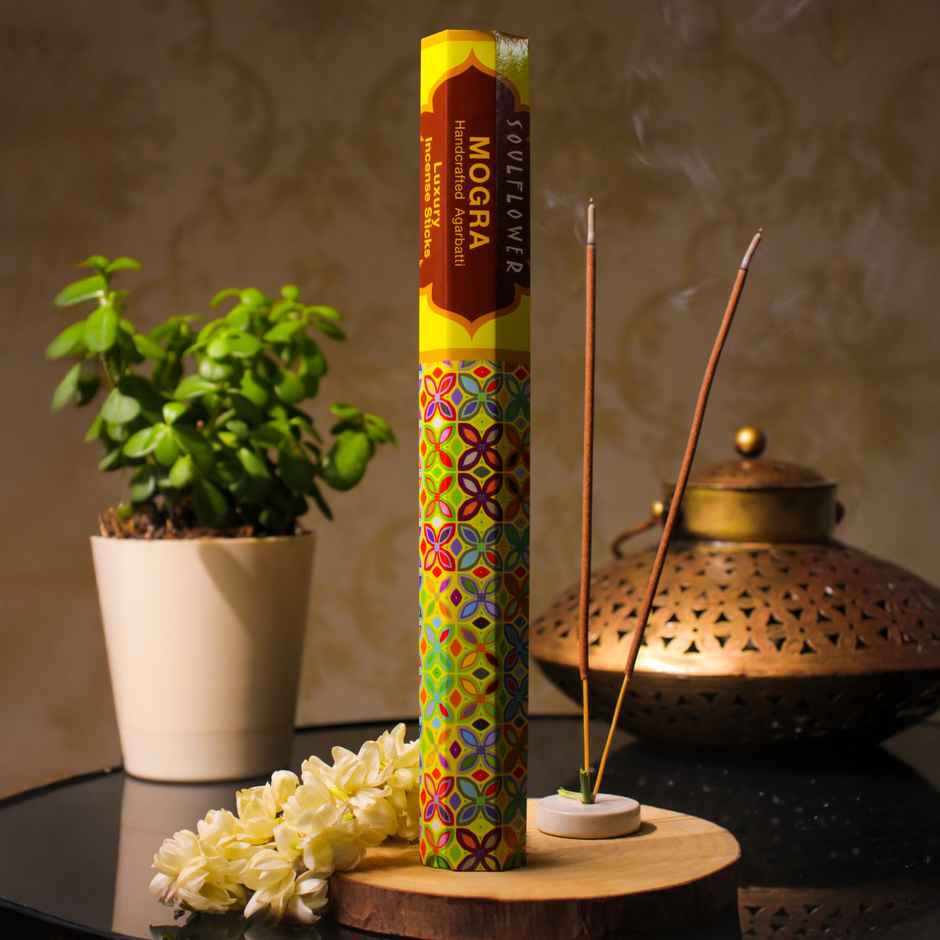 Soulflower Mogra Luxury Incense Sticks | 20 Sticks