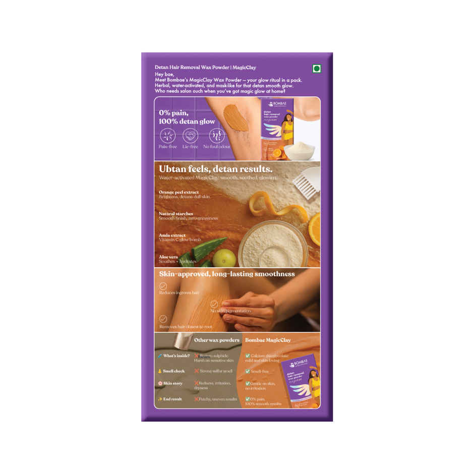 Bombae Herbal Hair Removal Wax Powder