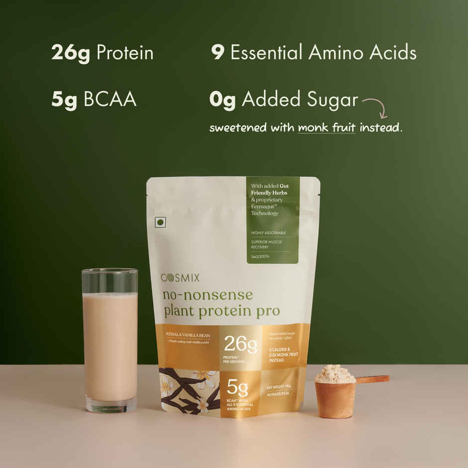COSMIX No Nonsense Plant Protein Pro | Kerala Vanilla Bean