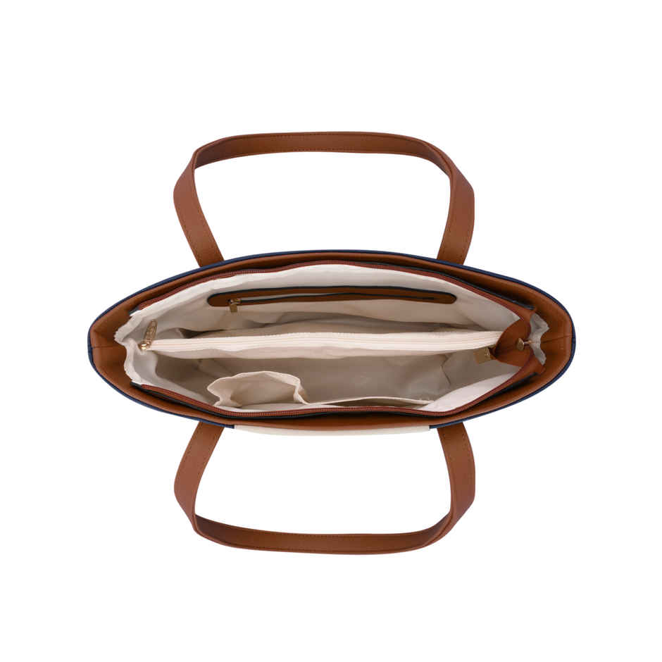 Lavie Women's Colourblock Jossie Tote Handbag | Navy Blue