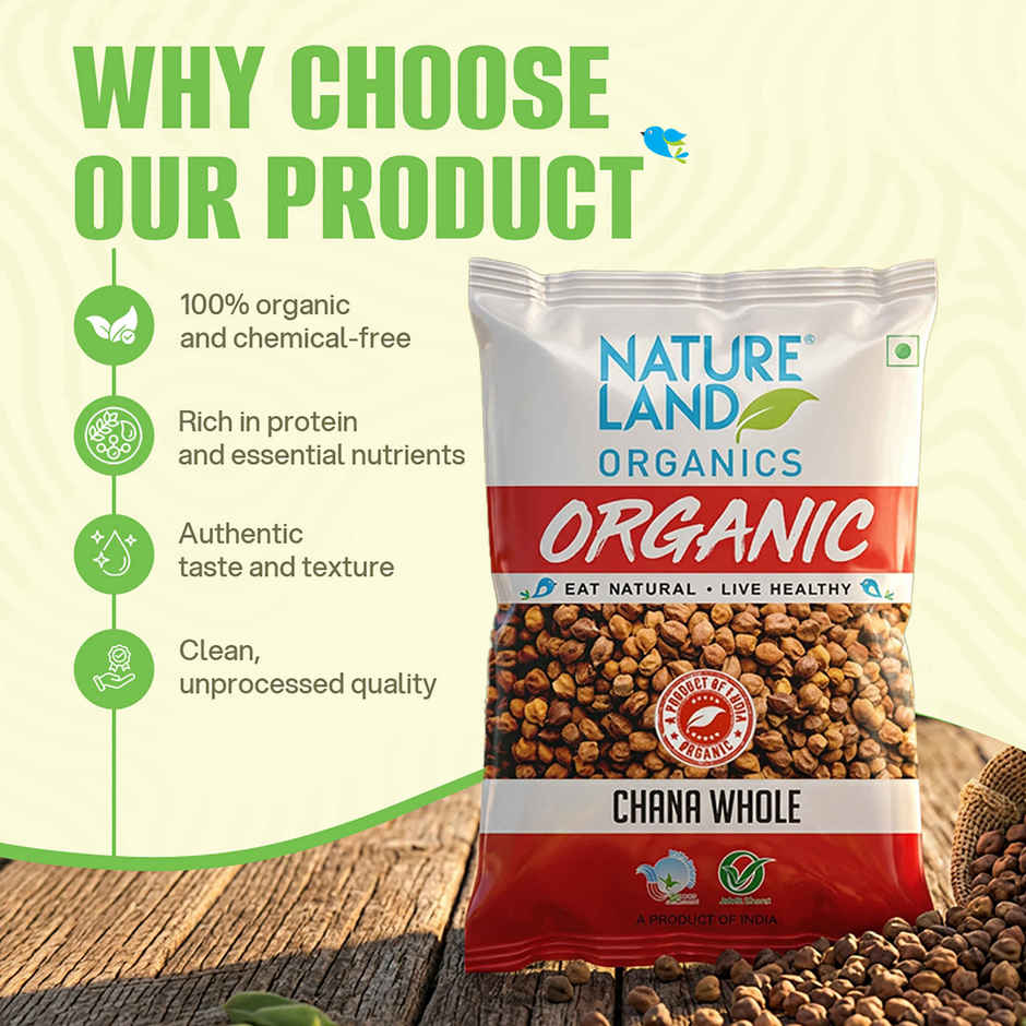 Natureland Organics Kala Chana Whole 