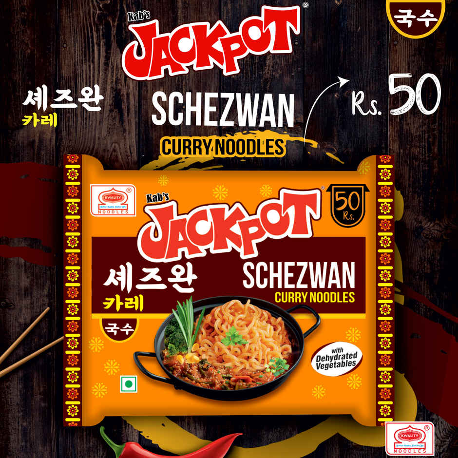 Korean Kab's Jackpot Schezwan Curry Noodles Veg