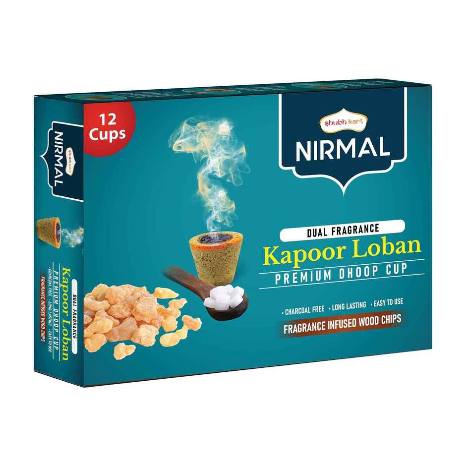 Shubhkart Nirmal Kapoor Loban Sambrani Cup Dhoop - 12N