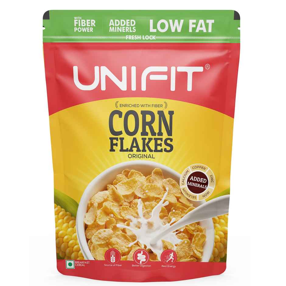 Unifit Corn Flakes | Crispy and Nutritious | Healthy Breakfast Cereal