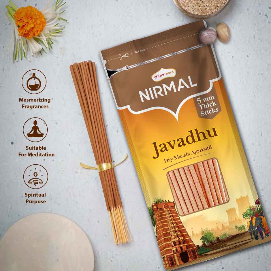 Shubhkart Nirmal Javadhu Dry Masala Agarbatti Zipper