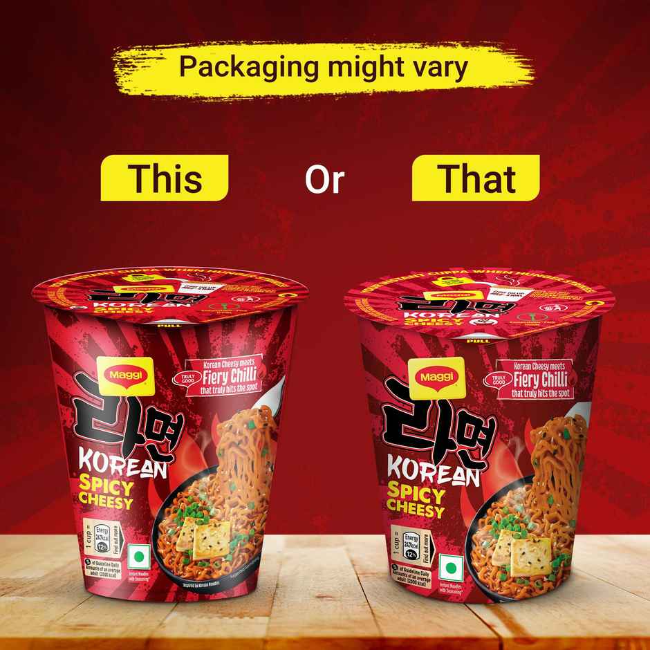 Maggi Korean Spicy Cheesy Cuppa Noodles