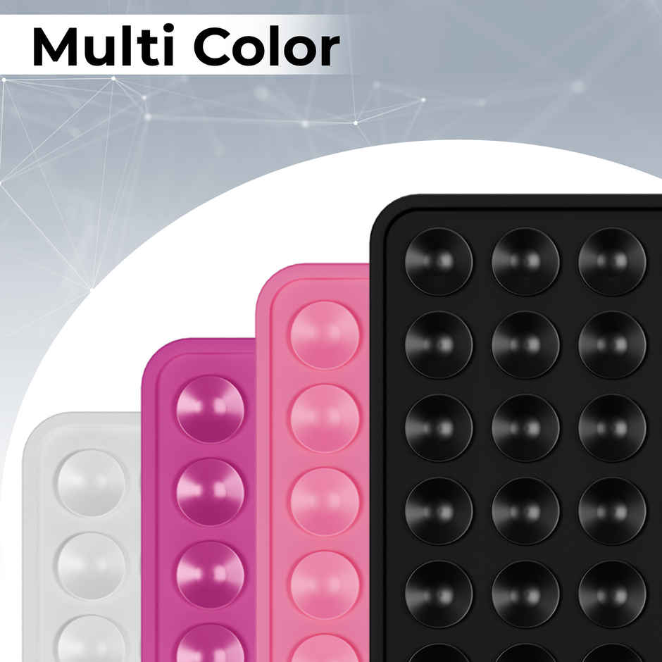 Artistque Silicone Suction Phone Case | Hands-Free Holder for Mirror & Shower | Black