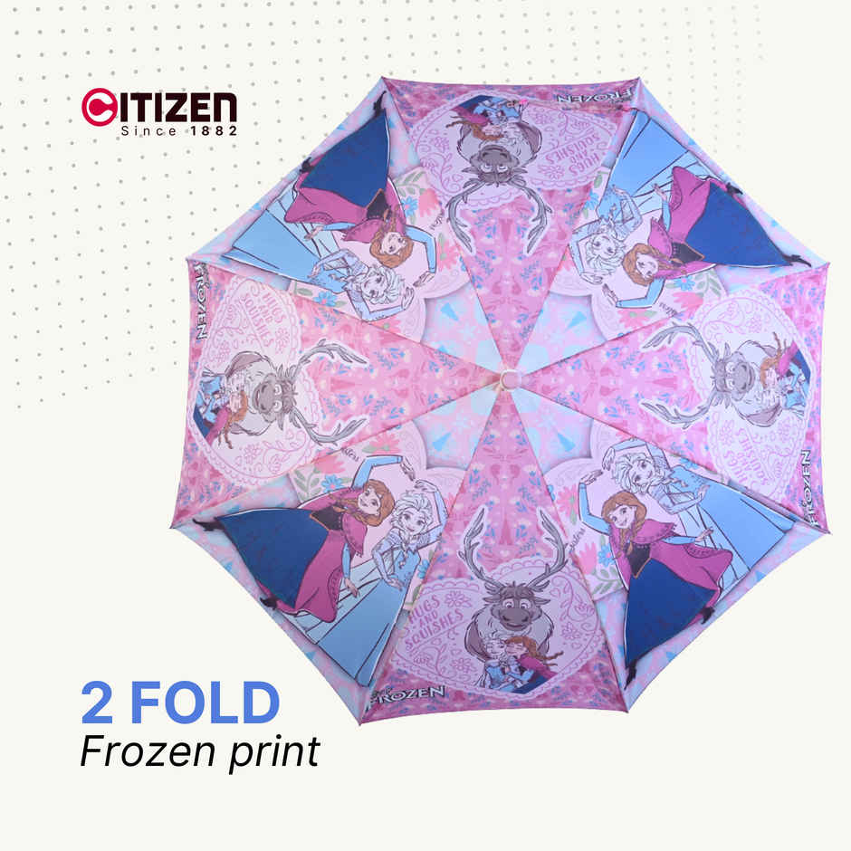 Citizen Auto Folding Kids Umbrella Frozen Print | 21 Inch | 3 Fold