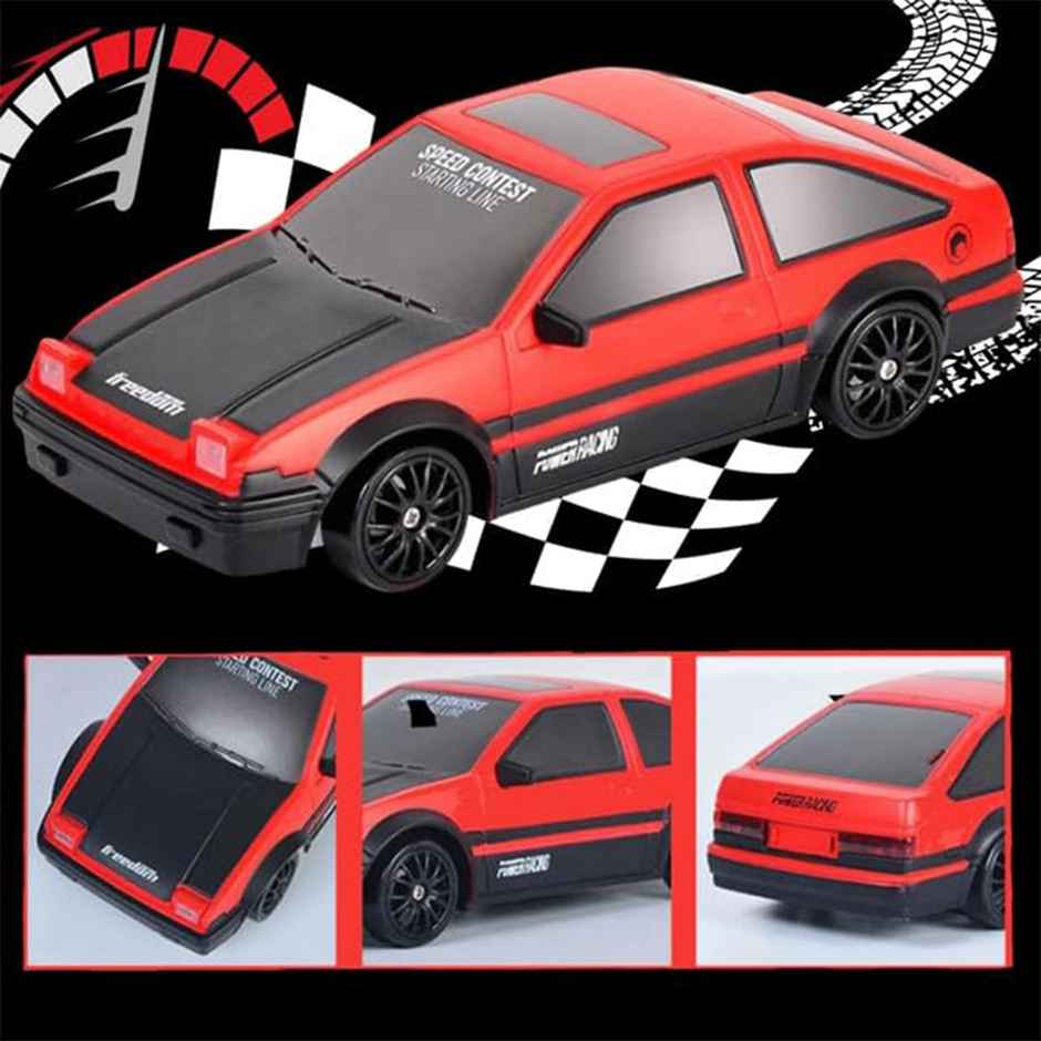 Kidology Remote Control Drift Car Toy for Kids | High-Speed Racing Car Rechargeable Battery