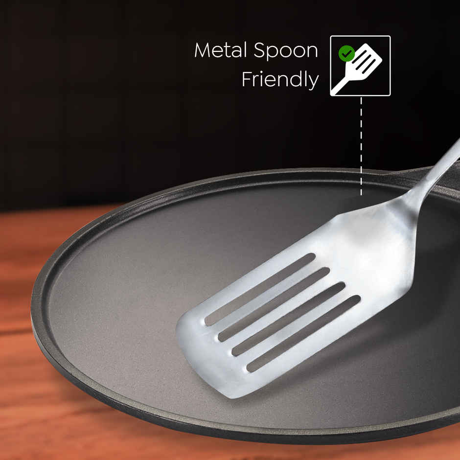 Prestige Omega Die Cast Non Stick Tawa 31cm | Induction Base