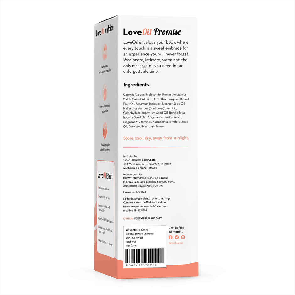 Plush LoveOil Body Massage Oil