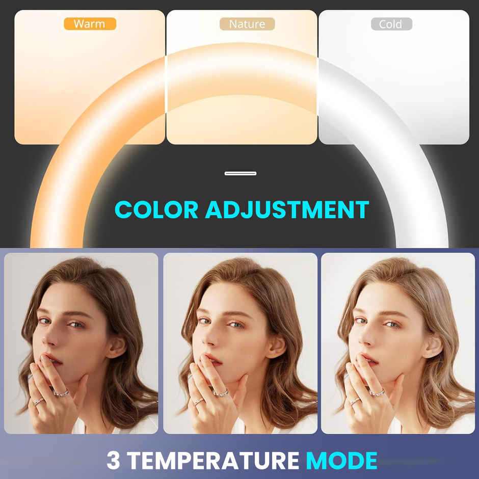 Kratos 12 Inch Ring Light with 7 Feet Tripod Stand