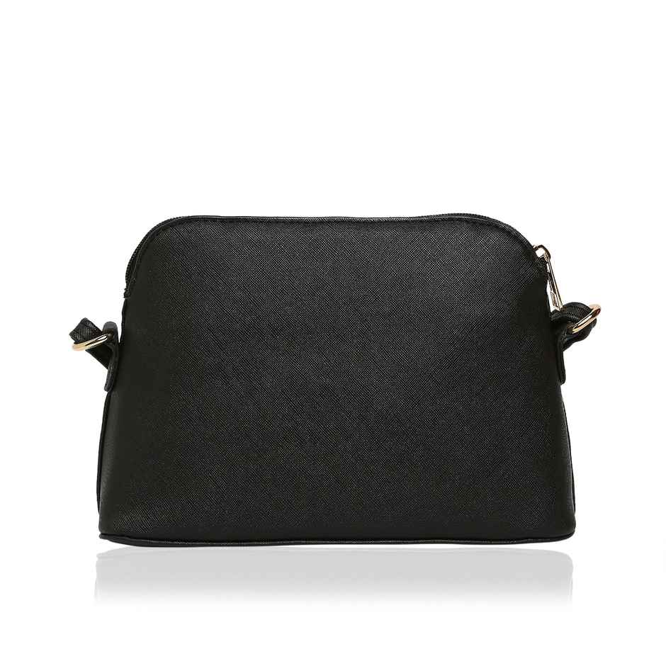 Lavie Women's Csb Synthetic Leather Satchel Bag | Medium | Black