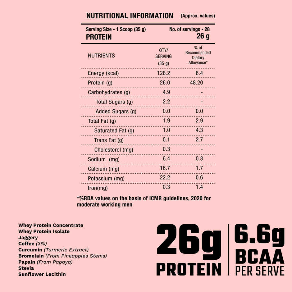 Foodstrong Whey Protein Powder Coffee