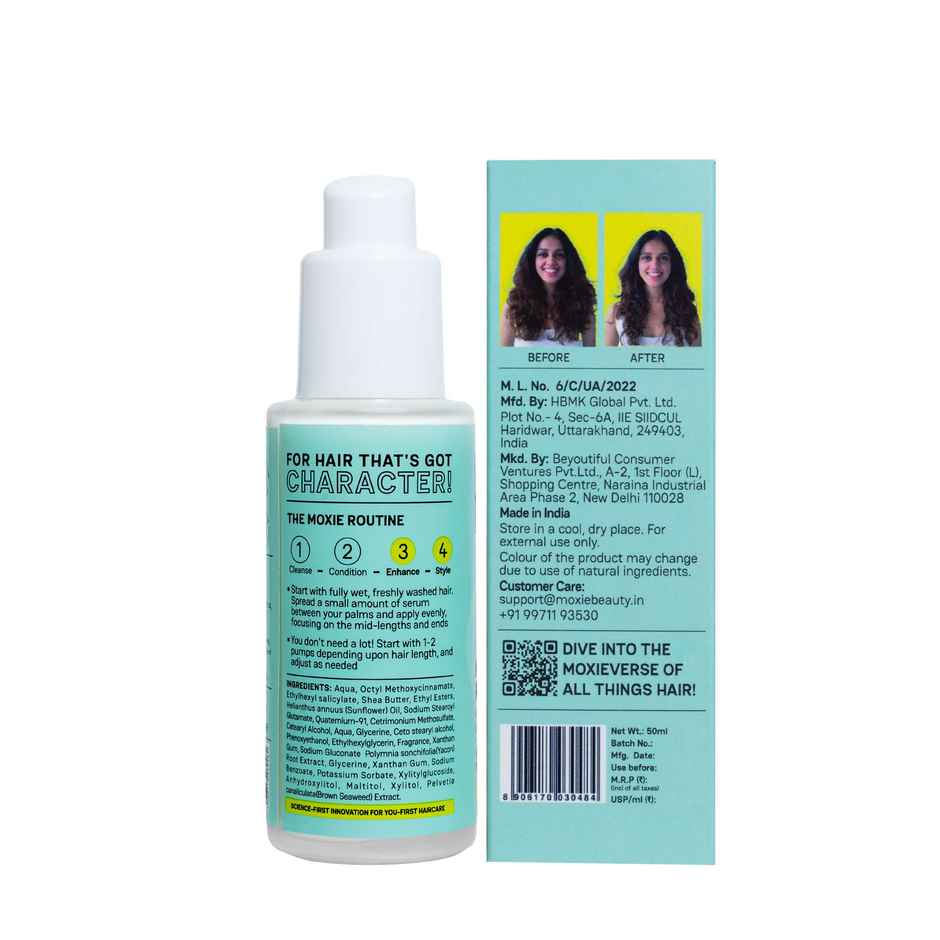 Moxie Beauty Frizz Fighting Hair Serum | For Dry and Frizzy Hair | With SPF35