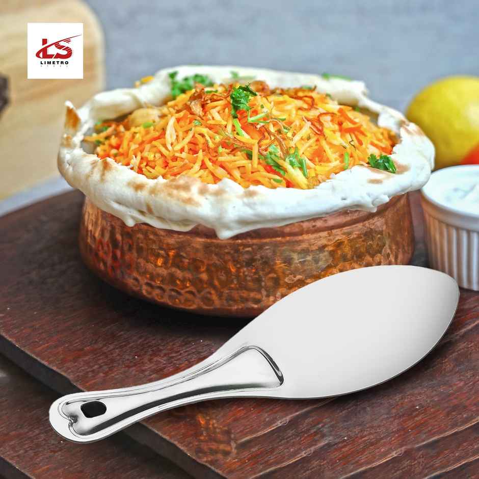 Limetro Steel Stainless Steel Serving Set | 3 Pcs