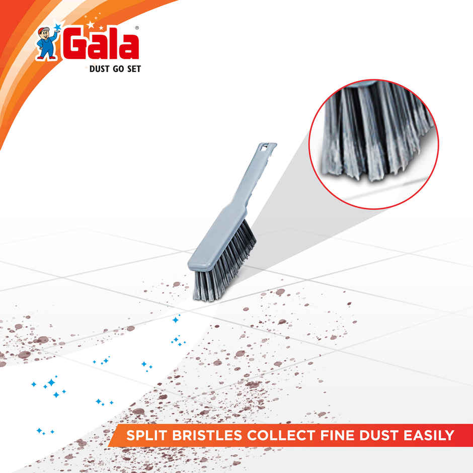 Gala Dustgo Dustpan With Brush Set, Assorted