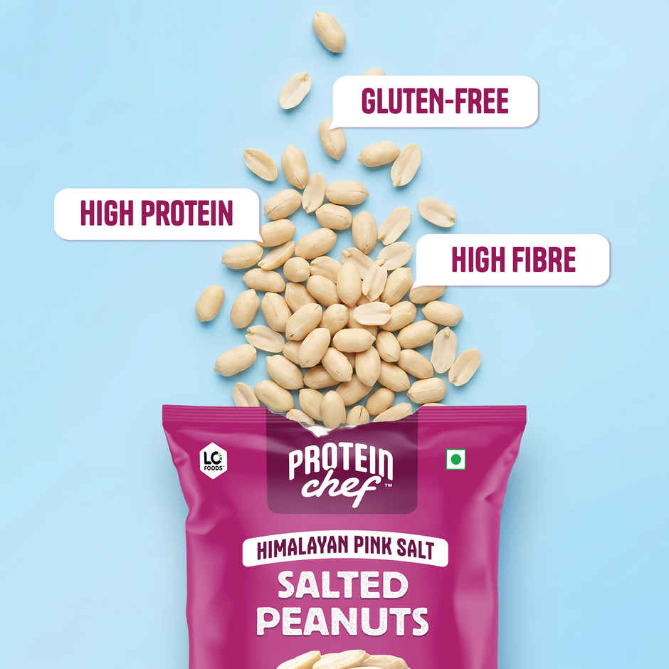 Protein Chef Himalayan Pink Salted Peanuts | Roasted Healthy Snacks