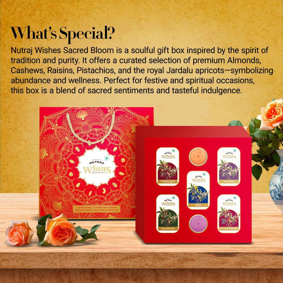 Nutraj Wishes Gift Box With Candles