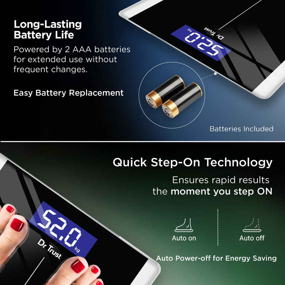 Dr. Trust 513 Balance Digital Electronic Body Weight Machine, 180Kg Capacity Weighing Scale