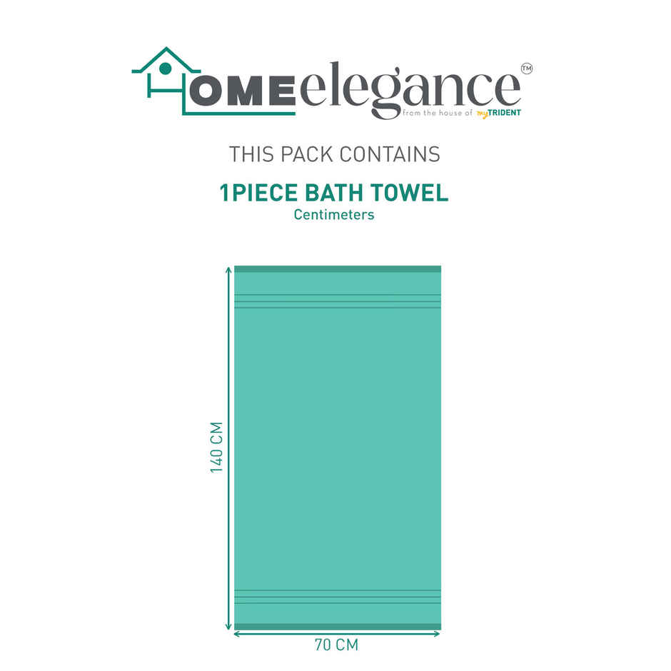 myTrident Comfort Living Cotton Bath Towel | Sea Green