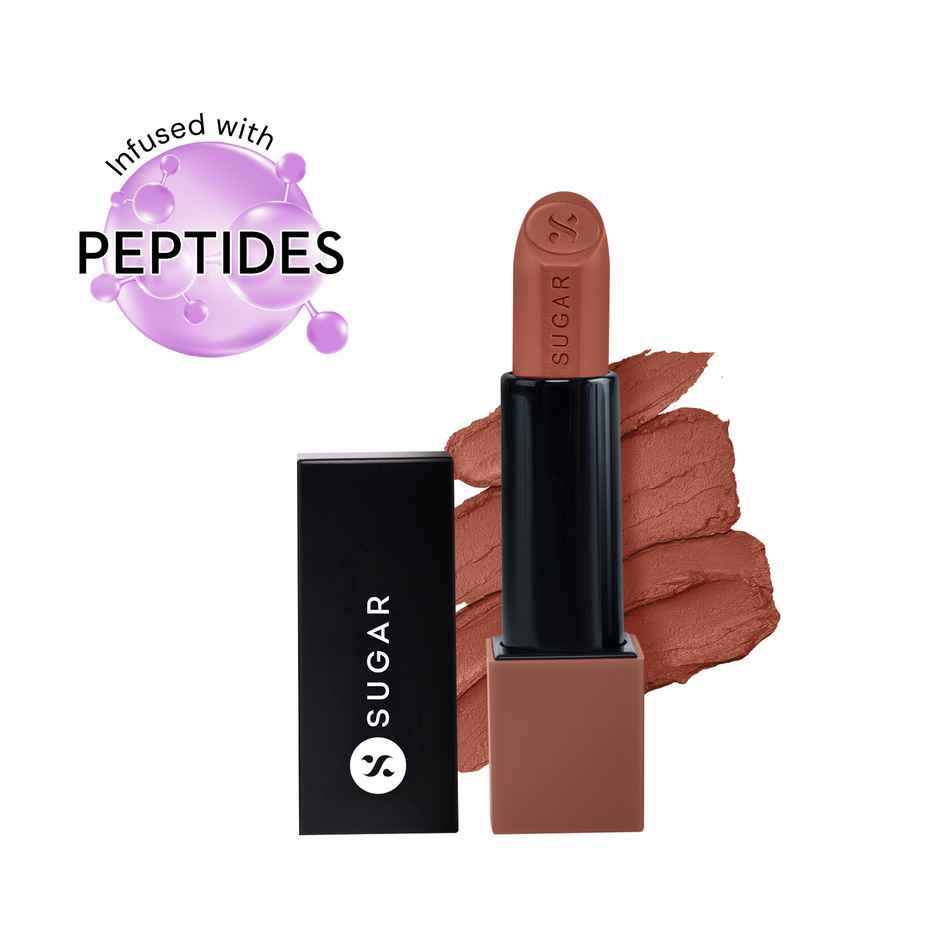 SUGAR Cosmetics Glide Peptide Serum Lipstick 03 Sahara Sands