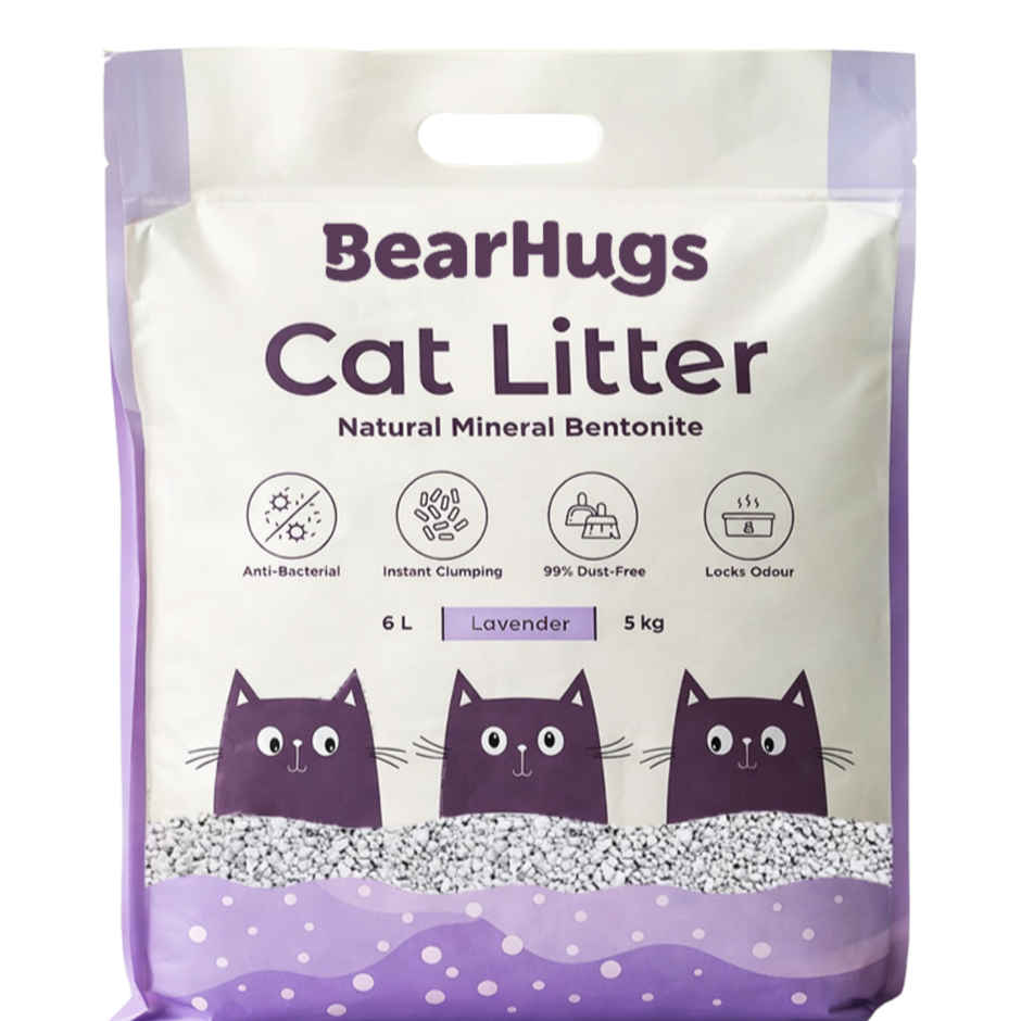 BearHugs Bentonite Cat Litter - Lavender Combo