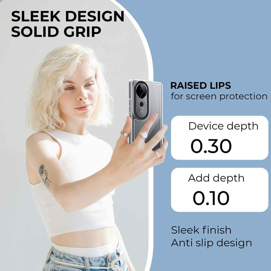 Artistque Case for Vivo V40 5g / V40 Pro 5g Back Cover - ultra Stylish Transparent Tpu Cover