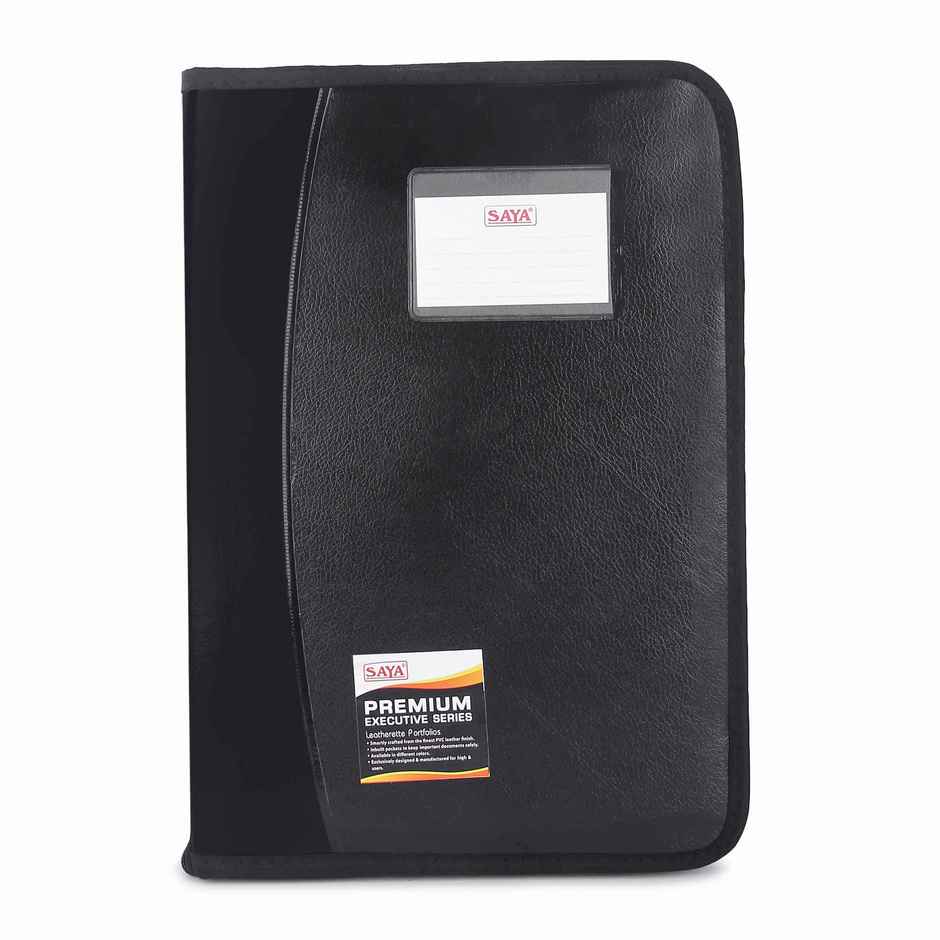 Saya Executive Portfolio Folder | 10-Pocket FS Document Organizer for Office & Business
