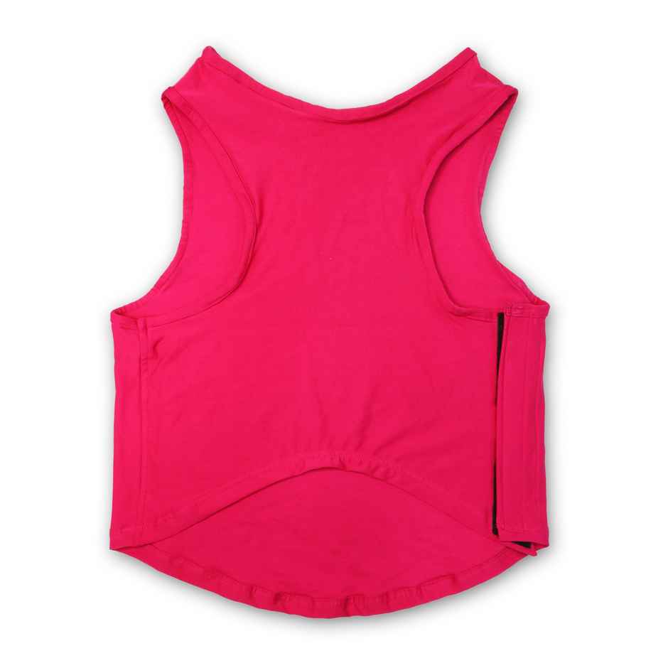 PawsIndia Sleeveless Printed Dog T-Shirt - Cute From All Angles | L - Pink