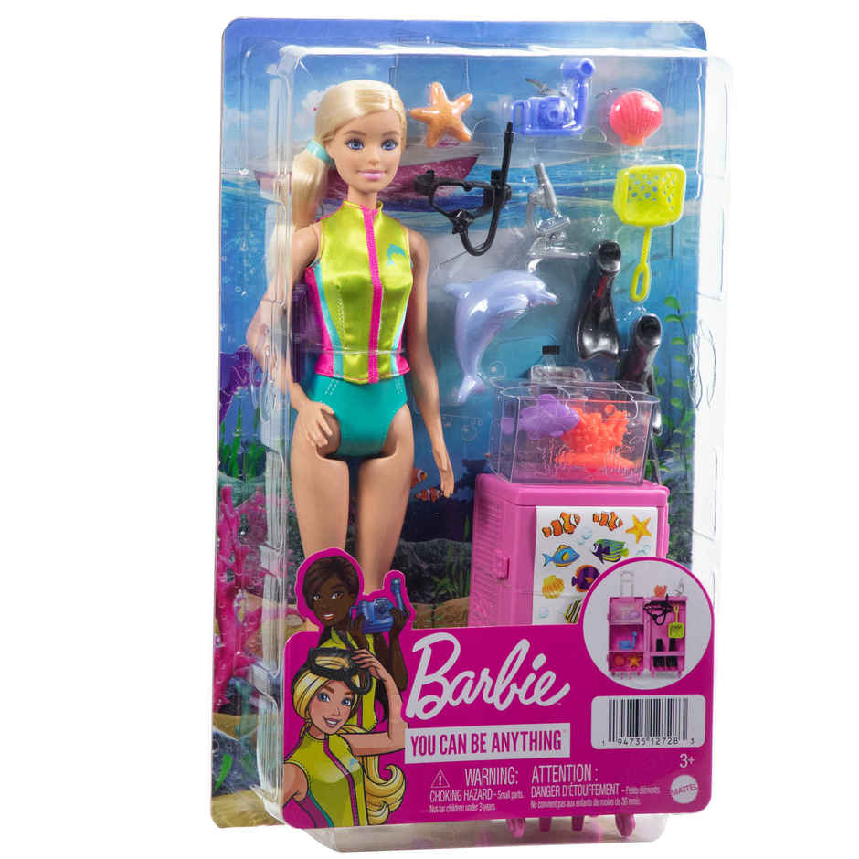 Barbie Marine Biologist Doll | mobile Lab playset